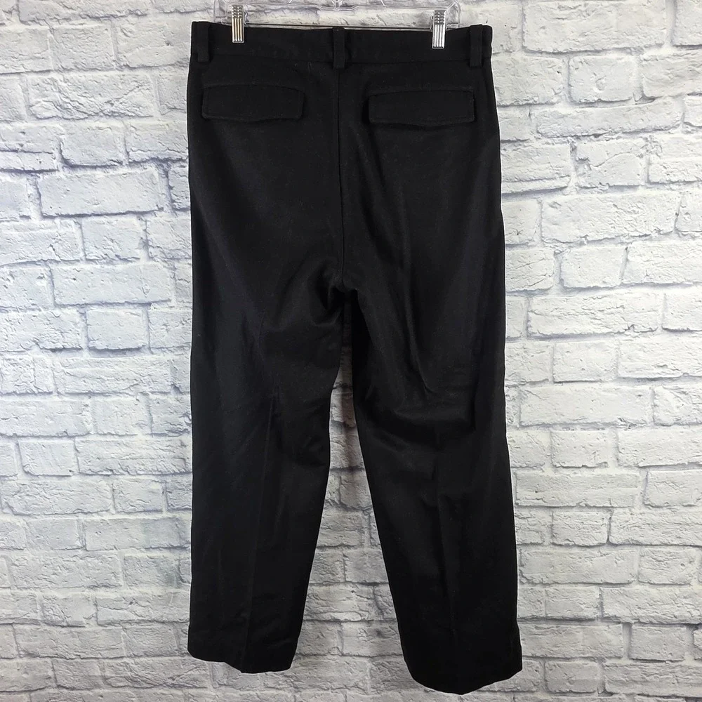 Banana Republic Men Black Wool Blend Dress Pants Trousers Pockets Size 33X29‎